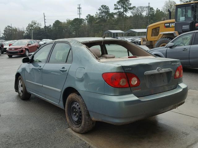 2T1BR32E66C651513 - 2006 TOYOTA COROLLA CE TEAL photo 3