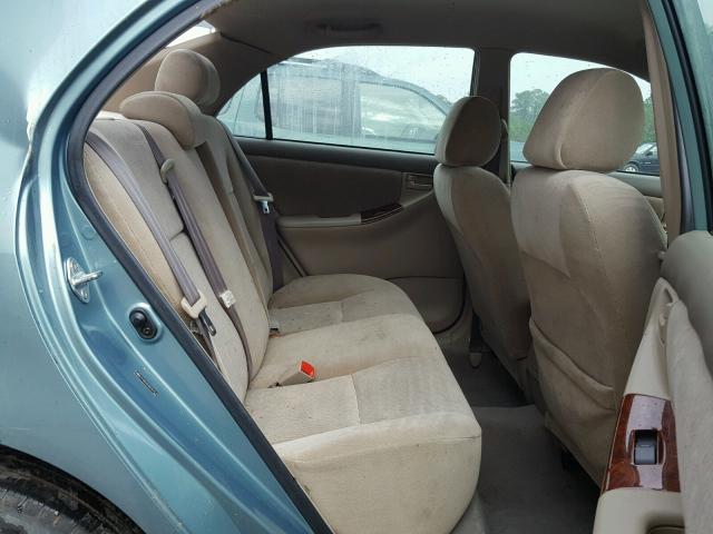 2T1BR32E66C651513 - 2006 TOYOTA COROLLA CE TEAL photo 6