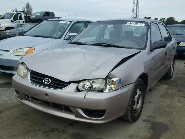 1NXBR12EX1Z440309 - 2001 TOYOTA COROLLA CE TAN photo 2