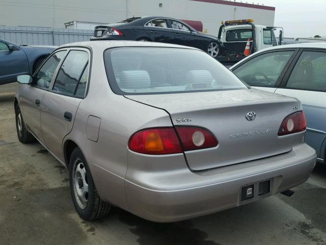 1NXBR12EX1Z440309 - 2001 TOYOTA COROLLA CE TAN photo 3