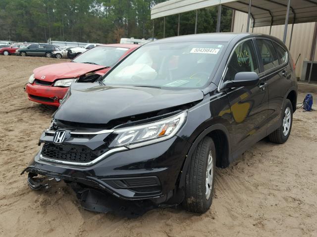 2HKRM3H37GH532449 - 2016 HONDA CR-V LX BLACK photo 2