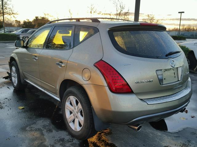 JN8AZ08W67W644343 - 2007 NISSAN MURANO SL BEIGE photo 3