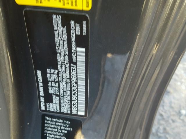 WBS3U9C53GP969637 - 2016 BMW M4 GRAY photo 10