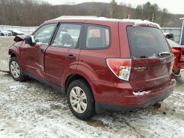 JF2SH616X9G727420 - 2009 SUBARU FORESTER 2 RED photo 3