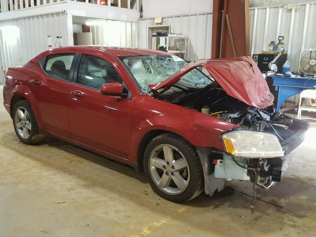 1B3BD2FG7BN524802 - 2011 DODGE AVENGER LU RED photo 1