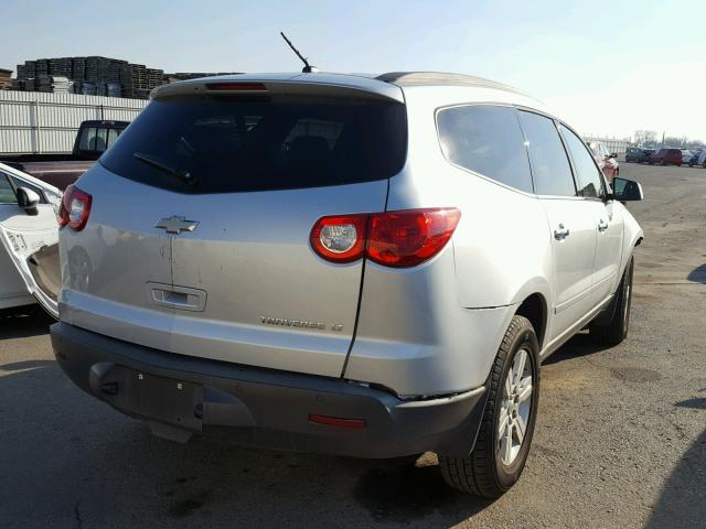 1GNKRGED4CJ201733 - 2012 CHEVROLET TRAVERSE L SILVER photo 4