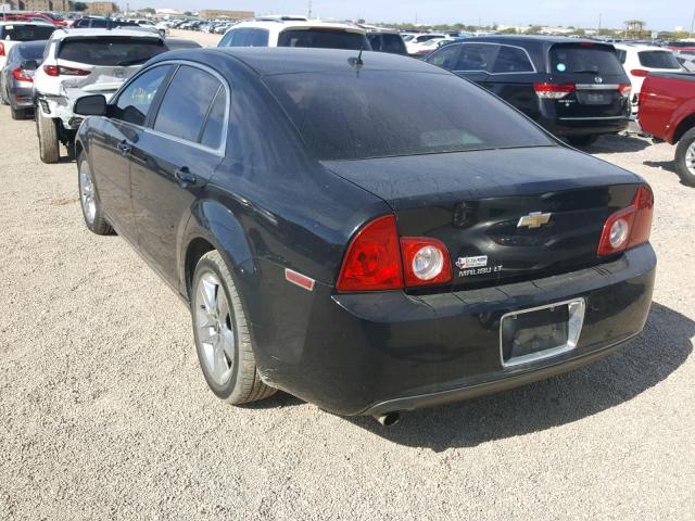 1G1ZC5EB7AF128006 - 2010 CHEVROLET MALIBU 1LT BLACK photo 3