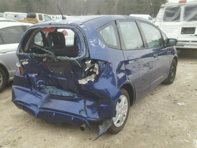 JHMGE8H31DC004753 - 2013 HONDA FIT BLUE photo 4