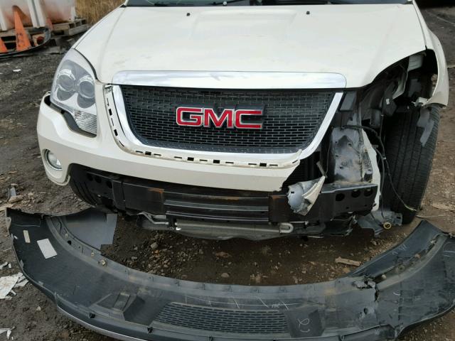 1GKKRREDXBJ391805 - 2011 GMC ACADIA SLT თეთრი ფოტო 9