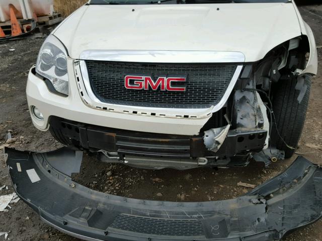 1GKKRREDXBJ391805 - 2011 GMC ACADIA SLT WHITE photo 9