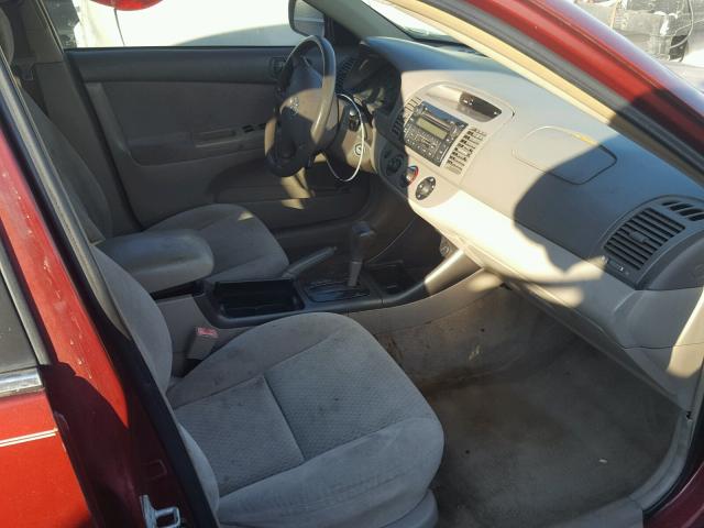 4T1BE32K72U097327 - 2002 TOYOTA CAMRY LE 红色 照片 5