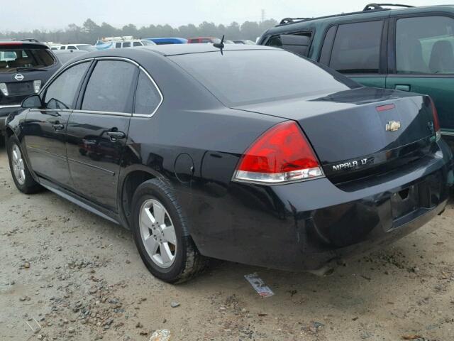 2G1WG5E30C1256758 - 2012 CHEVROLET IMPALA LT BLACK photo 3