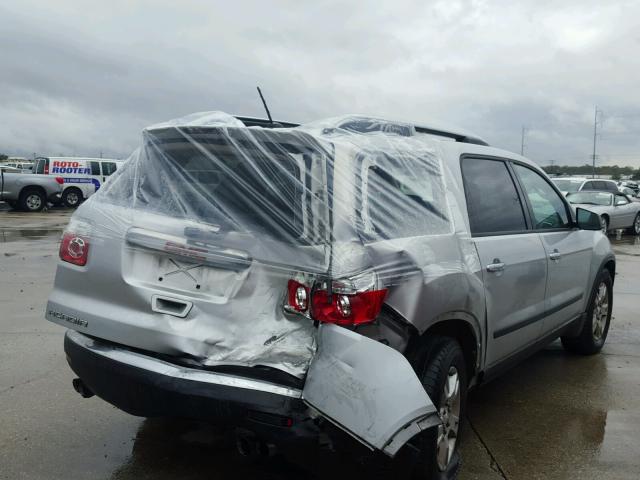 1GKLRKED5AJ104428 - 2010 GMC ACADIA SL SILVER photo 4