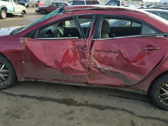 1G2ZG57B794114921 - 2009 PONTIAC G6 RED photo 10