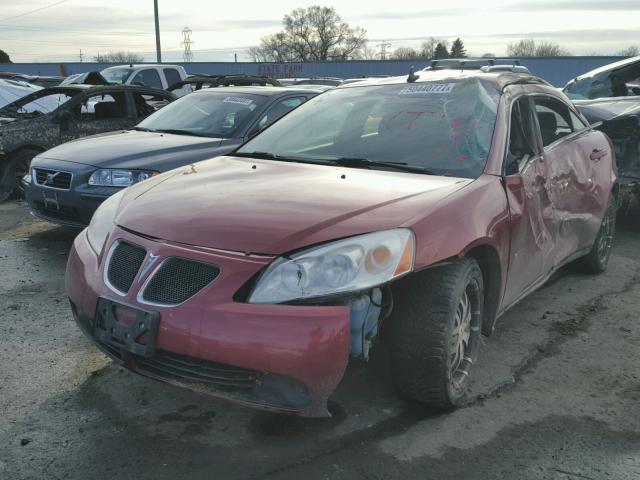 1G2ZG57B794114921 - 2009 PONTIAC G6 RED photo 2