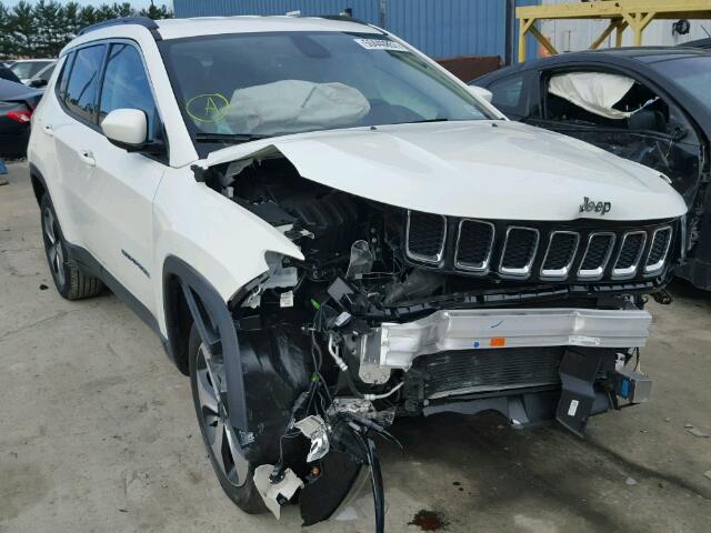 3C4NJDBB8JT104166 - 2018 JEEP COMPASS LA WHITE photo 1