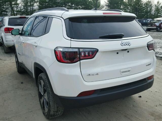 3C4NJDBB8JT104166 - 2018 JEEP COMPASS LA WHITE photo 3