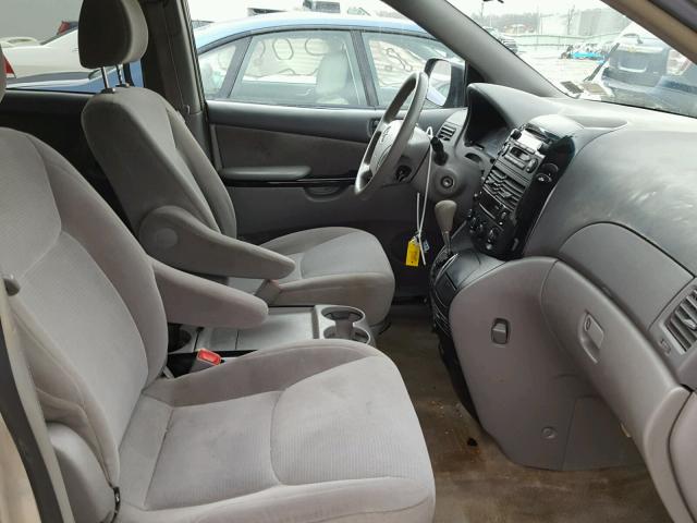 5TDZA23C05S255855 - 2005 TOYOTA SIENNA CE GOLD photo 5