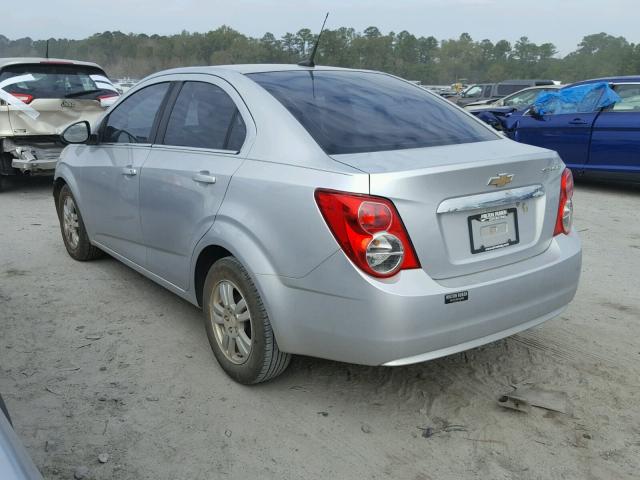 1G1JC5SH1C4163029 - 2012 CHEVROLET SONIC LT SILVER photo 3