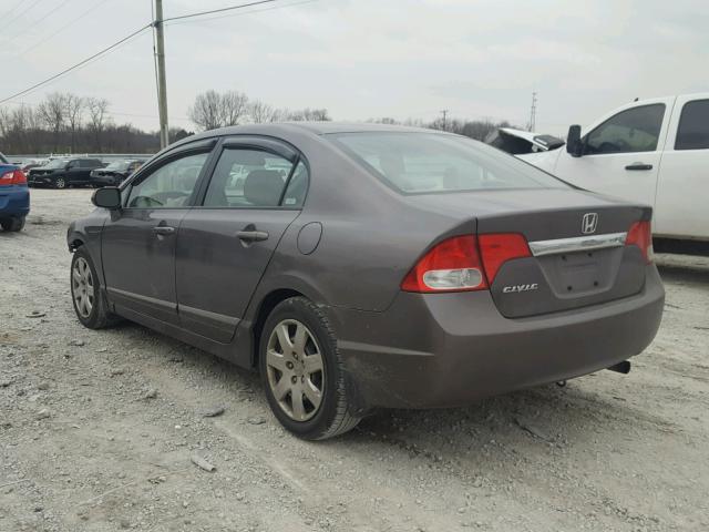 19XFA16599E011115 - 2009 HONDA CIVIC LX GRAY photo 3