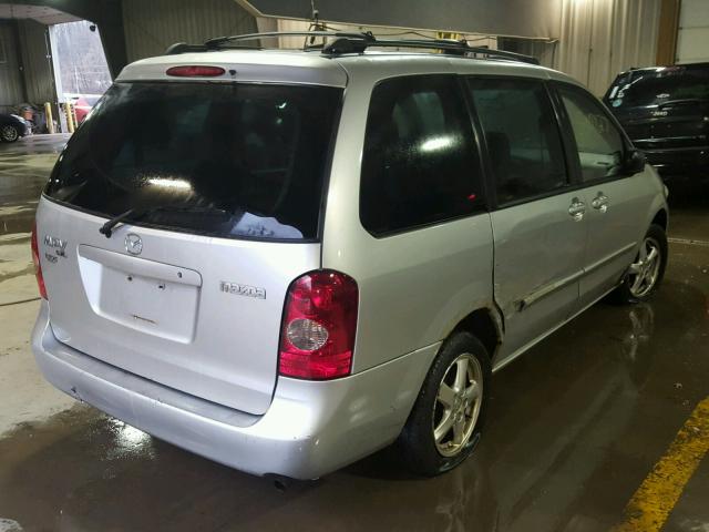 JM3LW28A520305914 - 2002 MAZDA MPV WAGON SILVER photo 4