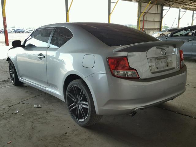 JTKJF5C72D3055197 - 2013 TOYOTA SCION TC 银色 照片 3