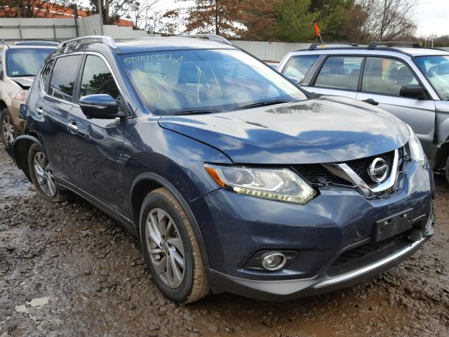 5N1AT2MV2FC764318 - 2015 NISSAN ROGUE S BLUE photo 1