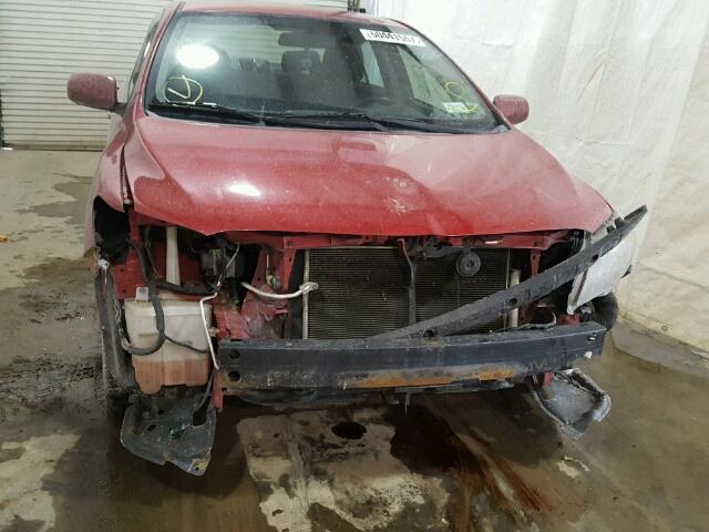 2T1BU40E99C059616 - 2009 TOYOTA COROLLA BA RED photo 9