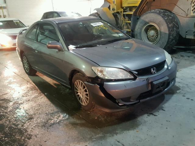 1HGEM22955L058842 - 2005 HONDA CIVIC EX GRAY photo 1