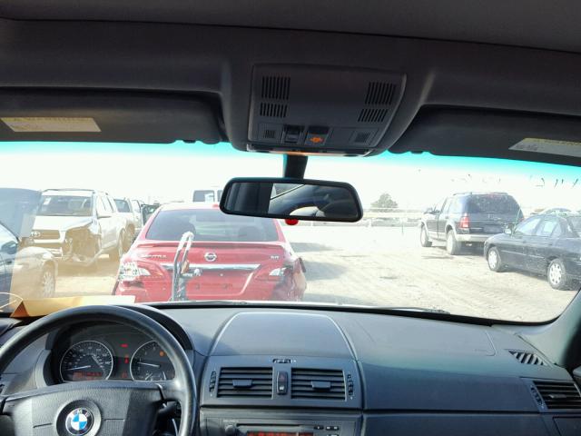 WBXPA73494WC38585 - 2004 BMW X3 2.5I SILVER photo 9