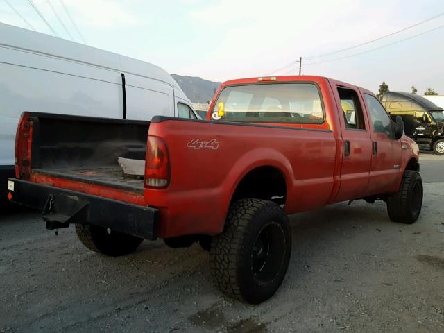 1FTWW31P46EB24838 - 2006 FORD F350 SRW S RED photo 4