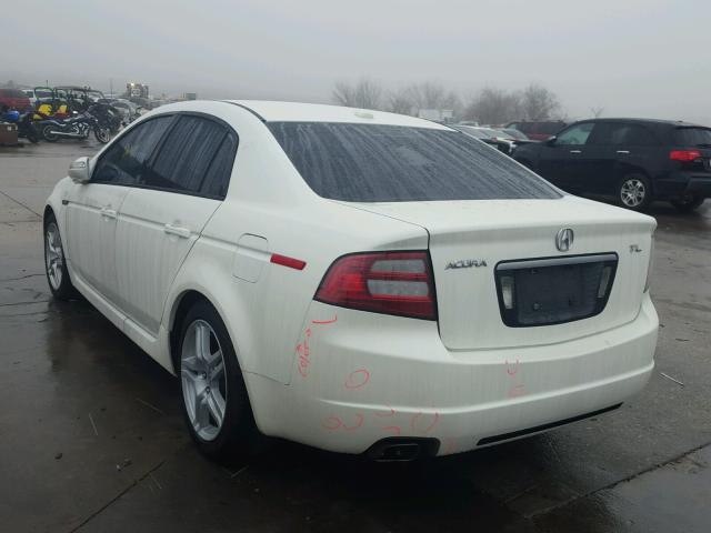 19UUA66278A022630 - 2008 ACURA TL WHITE photo 3