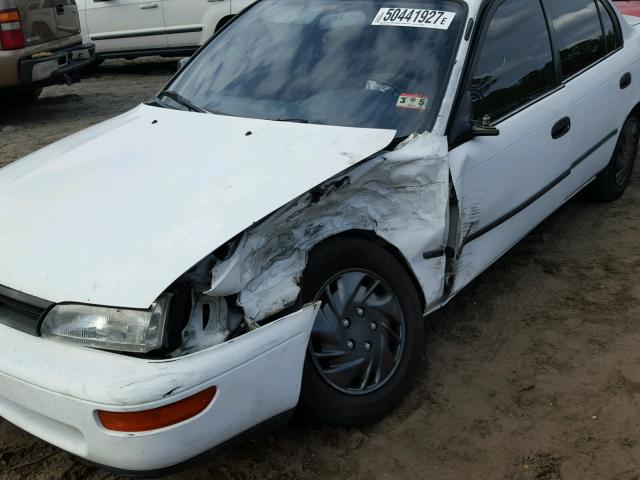 JT2AE09E6P0032734 - 1993 TOYOTA COROLLA LE WHITE photo 9