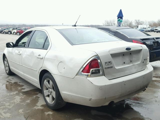 3FAHP07118R257439 - 2008 FORD FUSION SE WHITE photo 3