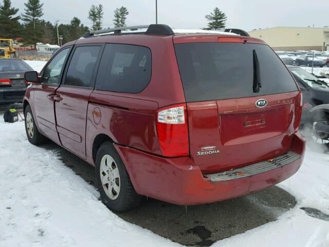 KNDMB233366051995 - 2006 KIA SEDONA EX RED photo 3