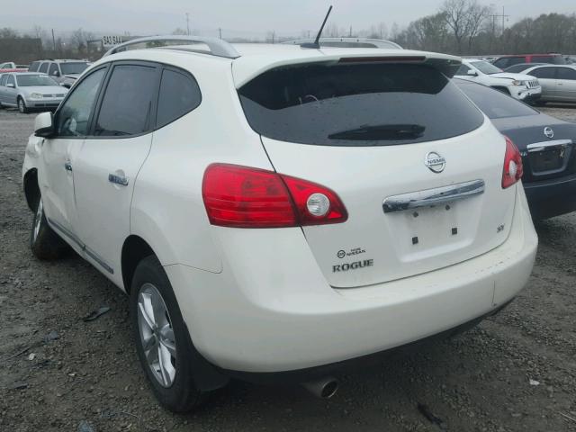 JN8AS5MT3CW276579 - 2012 NISSAN ROGUE S WHITE photo 3