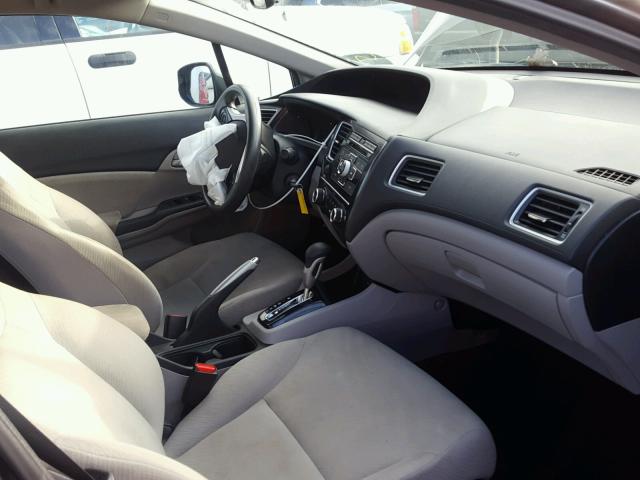 2HGFB2F53DH598607 - 2013 HONDA CIVIC LX GRAY photo 5