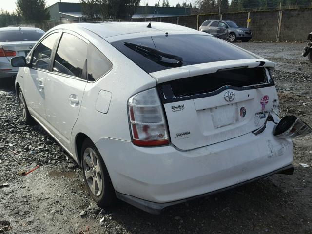 JTDKB20U587708801 - 2008 TOYOTA PRIUS WHITE photo 3