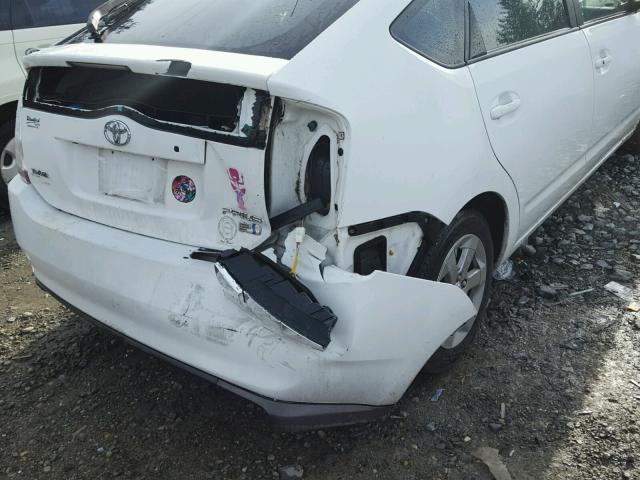 JTDKB20U587708801 - 2008 TOYOTA PRIUS WHITE photo 9