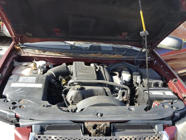 1GKDT13S322197088 - 2002 GMC ENVOY RED photo 7