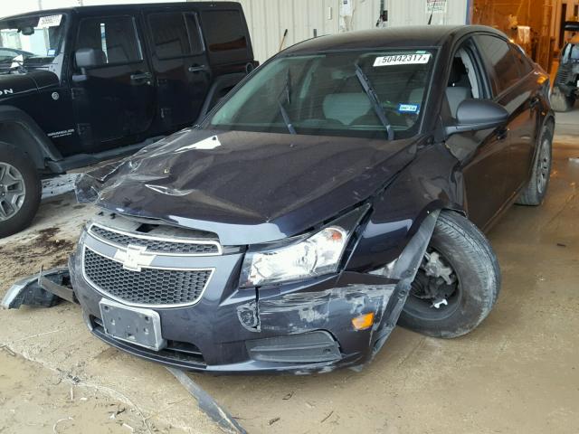 1G1PA5SH9E7344638 - 2014 CHEVROLET CRUZE LS BLUE photo 2