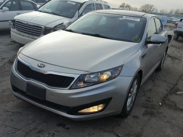 5XXGN4A77DG198082 - 2013 KIA OPTIMA EX SILVER photo 2