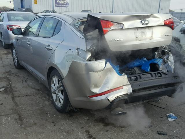 5XXGN4A77DG198082 - 2013 KIA OPTIMA EX SILVER photo 3