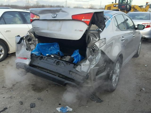 5XXGN4A77DG198082 - 2013 KIA OPTIMA EX SILVER photo 4