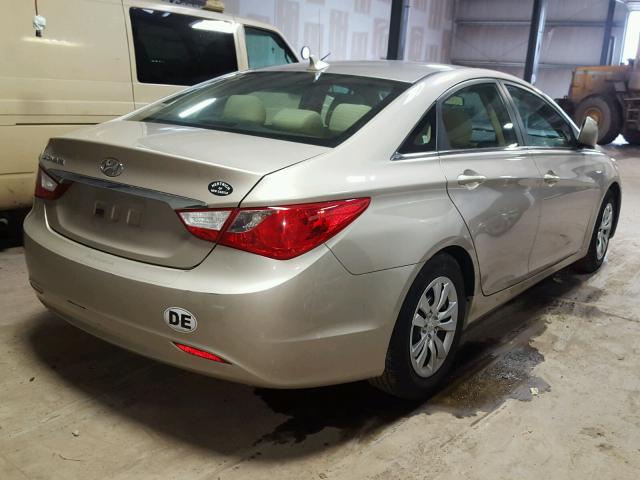 5NPEB4ACXBH238394 - 2011 HYUNDAI SONATA GLS GOLD photo 4