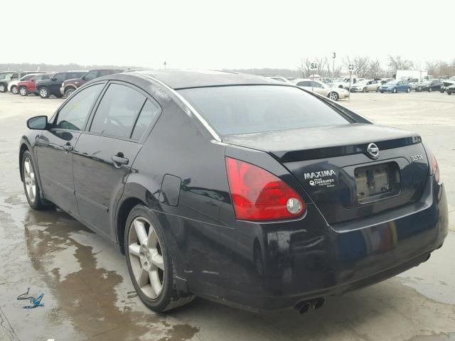 1N4BA41EX6C822745 - 2006 NISSAN MAXIMA SE BLACK photo 3