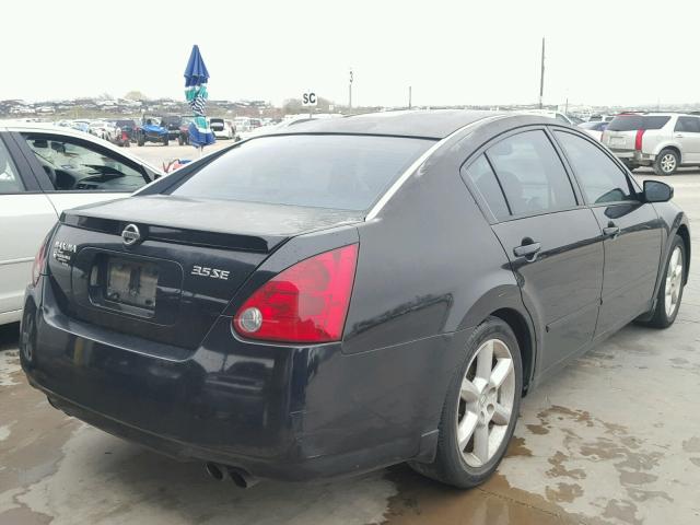 1N4BA41EX6C822745 - 2006 NISSAN MAXIMA SE BLACK photo 4