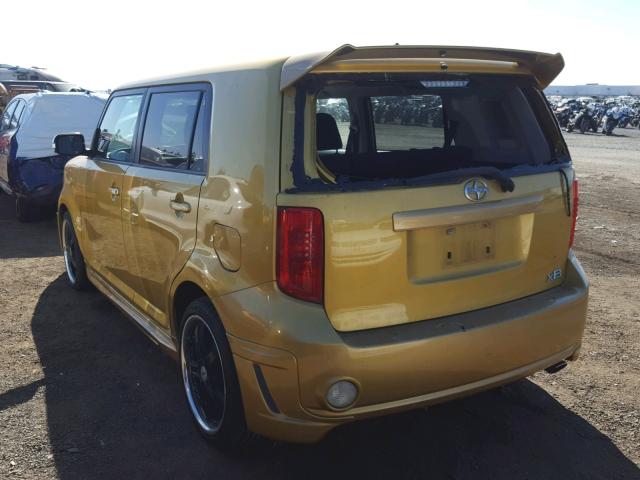 JTLKE50E081055741 - 2008 TOYOTA SCION XB ოქროსფერი ფოტო 3