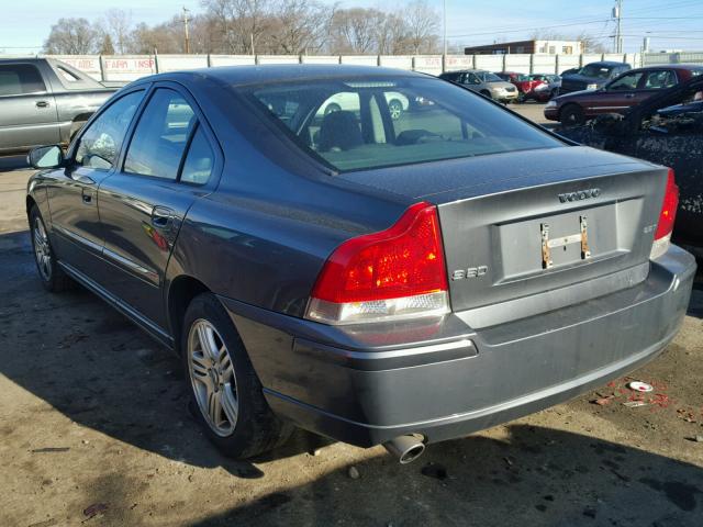 YV1RS592772645370 - 2007 VOLVO S60 2.5T GRAY photo 3