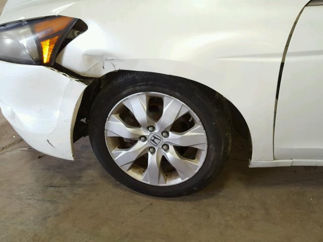 1HGCP36868A032563 - 2008 HONDA ACCORD EXL WHITE photo 9